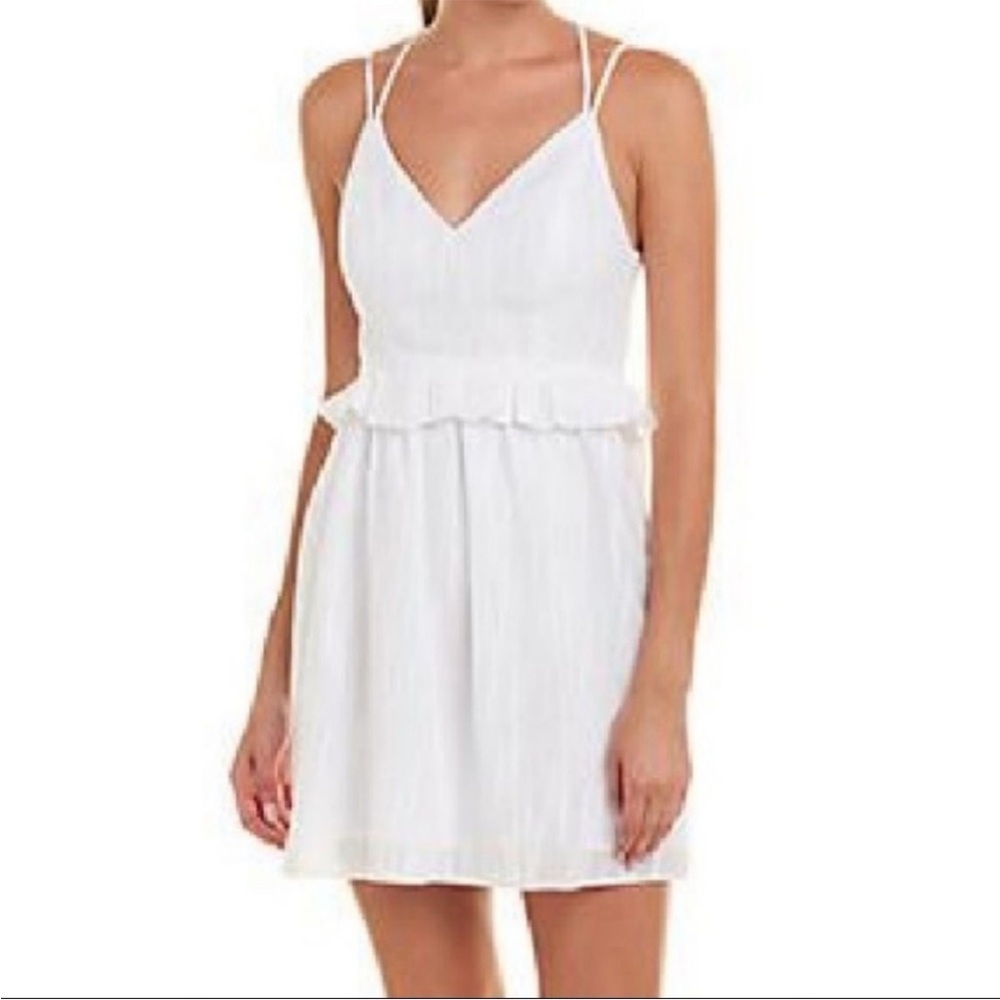 NWT. BCBGeneration Ruffle Cotton Shift Dress. 6. $98!